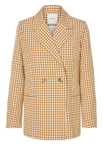 Pieces, Damen Blazer, Gold / Wei&szlig;