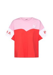 Puma, Damen Shirt 'XTG Colorblock', Rosa / Rot / Wei&szlig;