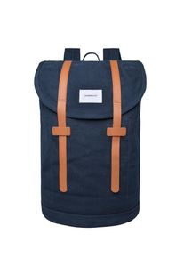 Sandqvist, Damen Rucksack 'STIG LARGE II', Navy / Braun