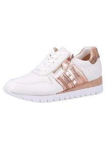 Caprice, Damen Sneaker, Rosegold / Wei&szlig;