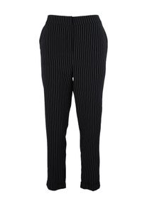 Vero Moda Curve, Damen Hose 'VMHELENA MAYA ANCLE PANT CURVE', Nachtblau / Weiß