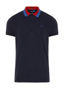 J. Lindeberg J.Lindeberg, Herren Poloshirt 'Mat', Navy / Royalblau / Rot