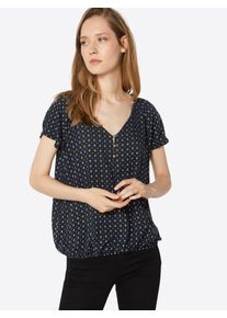 Esprit, Damen Shirt, Navy / Hellblau / Dunkelgelb