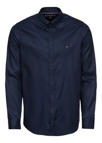 Tommy Hilfiger, Herren Hemd 'DOBBY', Nachtblau