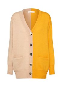 POSTYR, Damen Cardigan, Goldgelb / Rosa