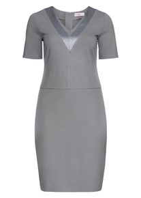 sheego Class, Damen Stretch-Kleid, Stone