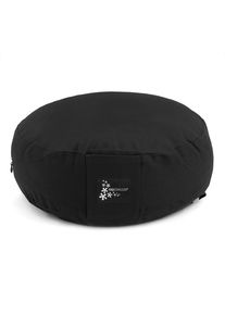 YOGISTAR.COM, Herren Meditationskissen Rund, Schwarz