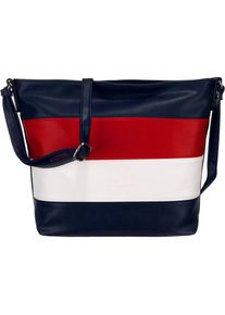 Tom Tailor, Damen Tasche 'Debbie', Navy / Rot / Weiß