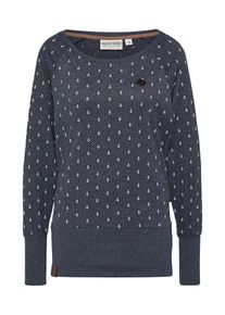 Naketano, Damen Langarmshirt, Violettblau / Weiß