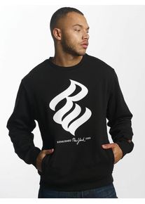 Rocawear, Herren Pullover mit großem Logo-Druck, Schwarz