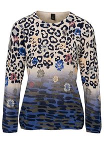 Heine, Damen Pullover, Beige / Blau