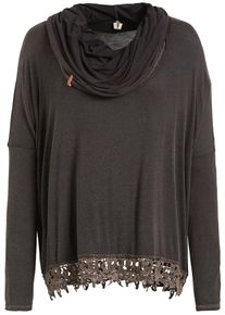 Khujo, Damen Shirt 'TAZI', Dunkelbraun / Schwarzmeliert