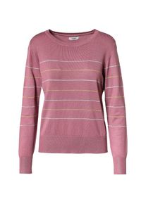 Jacqueline de Yong, Damen Pullover, Gold / Rosa / Silber