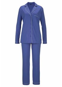 Lascana, Damen Pyjama, Lila