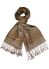 Silvio Tossi, Damen Schal, Camel / Neonblau / Brokat / Gelb / Hellgrün / Rot