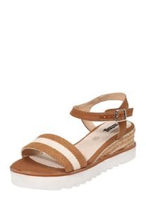 MTNG, Damen Sandale 'ROSA', Cognac / Offwhite