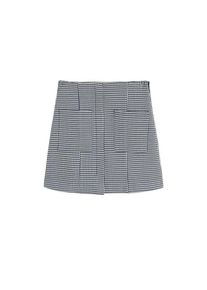 Mango, Damen Rock 'Polo', Blau / Wei&szlig;