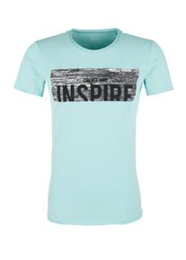 Q/S Designed By, Herren Shirt, Hellblau / Schwarz