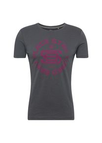 s.Oliver RED LABEL, Herren Shirt, Dunkelgrau / Neonlila