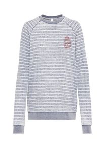 RVCA, Damen Sweatshirt 'Safe Harbor', Navy / Weinrot / Wei&szlig;