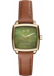 Armani Exchange, Damen Quarzuhr 'AX5451', Braun / Gold / Gr&uuml;n