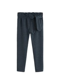 Mango Kids, Mädchen Hose 'Bayona', Navy / Weiß