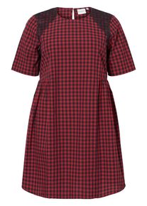 JUNAROSE, Damen Kleid, Feuerrot / Schwarz