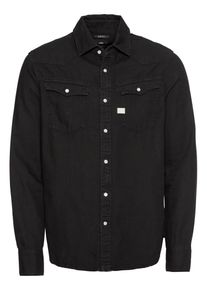 G-Star Raw, Herren Hemd '3301 Shirt l/s', Schwarz