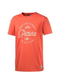 PICTURE Organic Clothing, Herren T-Shirt 'ASHBY', Creme / Orangerot