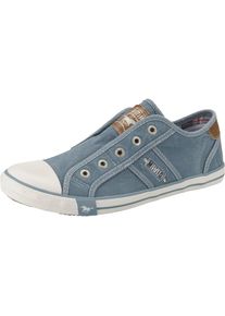 Mustang, Damen Sneaker, Taubenblau / Braun / Wei&szlig;
