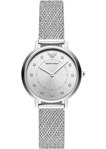 Emporio Armani, Damen Quarzuhr, Silber