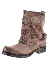 A.S.98, Damen Stiefeletten, Dunkelbeige