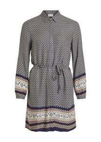 Vila, Damen Blusenkleid, Marine / Apfel / Lachs / Wei&szlig;