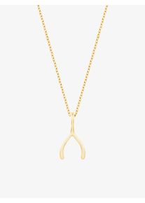 ID fine, Damen Wishbone Halskette, Gold
