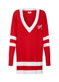 Tommy Jeans, Damen Pullover, Rot / Wei&szlig;
