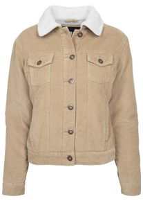Urban Classics, Damen Cordjacke 'Sherpa', Sand