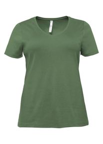sheego Basic, Damen Shirt, Khaki