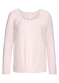 sheego Style, Damen Langarmshirt, Pastellpink