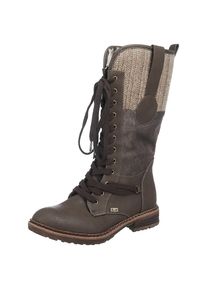 Rieker, Damen Schn&uuml;rstiefel, Taupe
