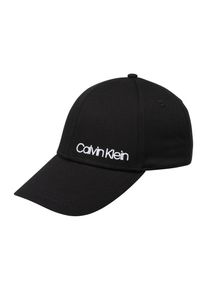 Calvin Klein, Damen Cap 'SIDE LOGO CAP', Schwarz / Wei&szlig;