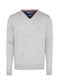 Tommy Hilfiger, Herren Pullover 'SILK', Hellgrau