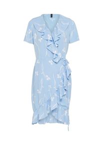 Y.A.S, Damen Kleid 'CLOVER', Hellblau / Weiß