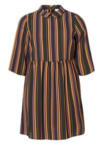 JUNAROSE, Damen Kleid, Goldgelb / Mischfarben / Pink / Hellpink / Schwarz