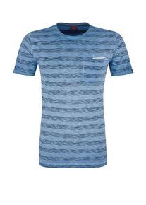 s.Oliver RED LABEL, Herren T-Shirt, Himmelblau / Dunkelblau