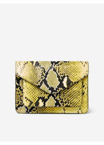 Pieces, Damen Umh&auml;ngetasche, Beige / Gelb / Schwarz