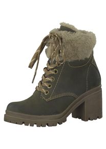 s.Oliver RED LABEL, Damen Schnürstiefelette, Oliv