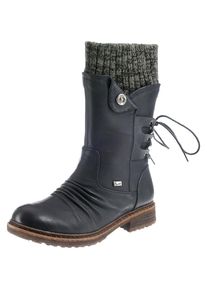 Rieker, Damen Stiefel, Hellbeige / Braun / Graphit / Grasgrün / Silber