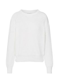 minimum, Damen Pullover 'Mikala', Creme / Wei&szlig;