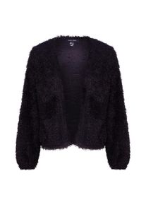 New Look, Damen Strickjacke 'C+S FEATHER CARDIGAN', Schwarz