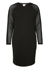 JUNAROSE, Damen Kleid Langärmeliges, Schwarz